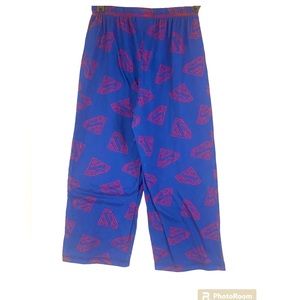 DC Comics boys Superman Logo Navy Sueded Fleece Pajama Pants